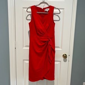 ONLY WORN ONCE - Badgley Mischka Red Dress Size 8